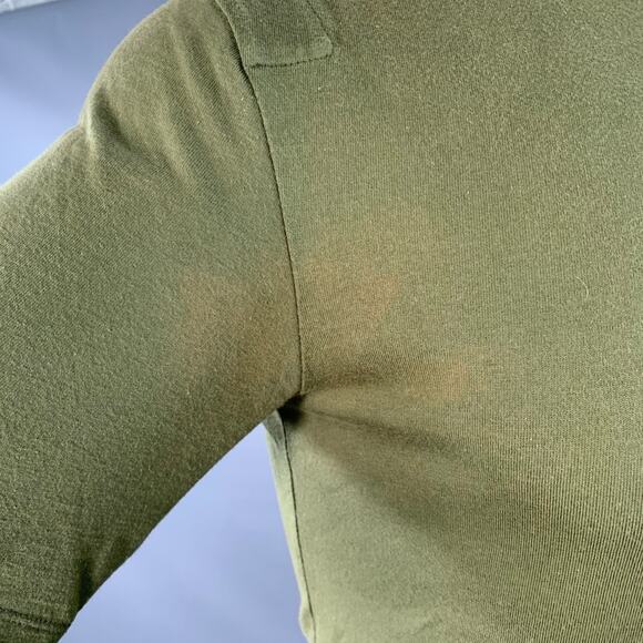 JOHN BARTLETT Size 38 Green Olive Cotton Crew Neck T-shirt - Picture 8 of 12